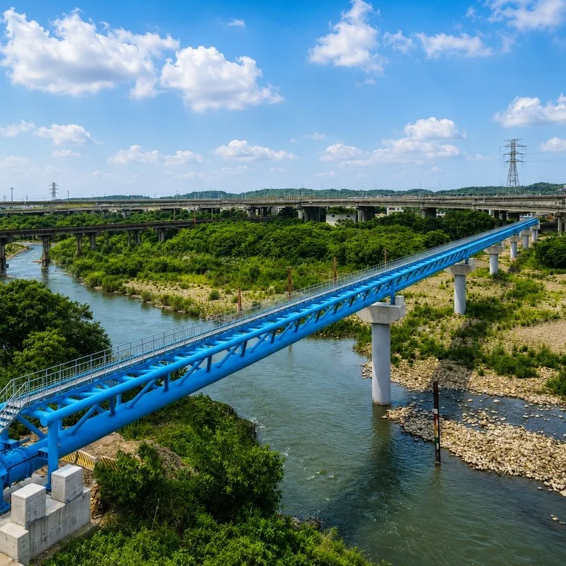 新設後龍溪北勢橋水管橋工程